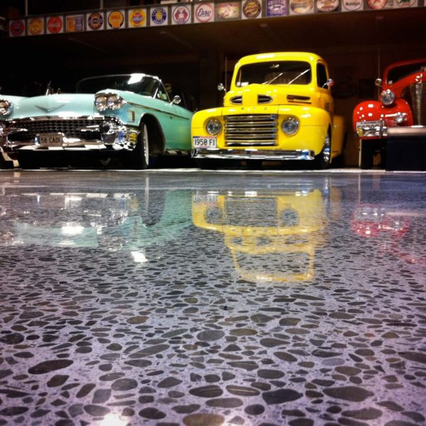 polished concrete floor