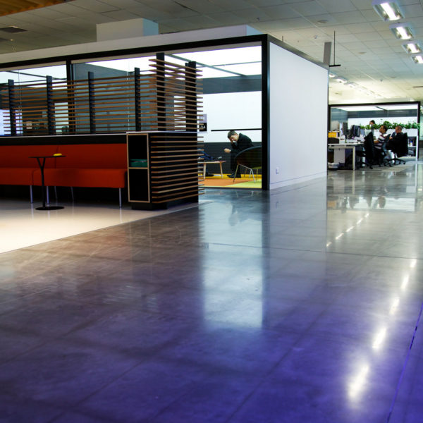 polished concrete floor