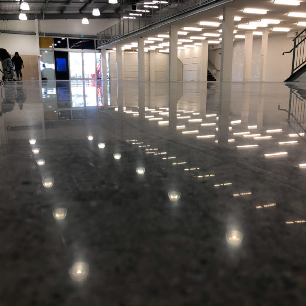 polished concrete floor