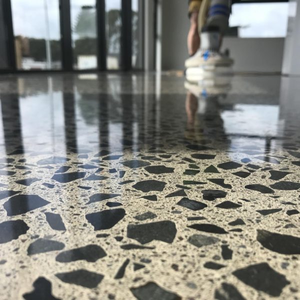 polished concrete floor