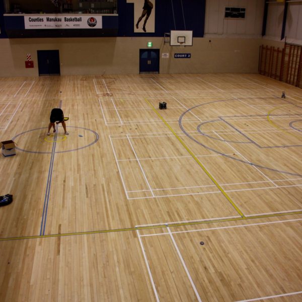 polished gymnasium floor